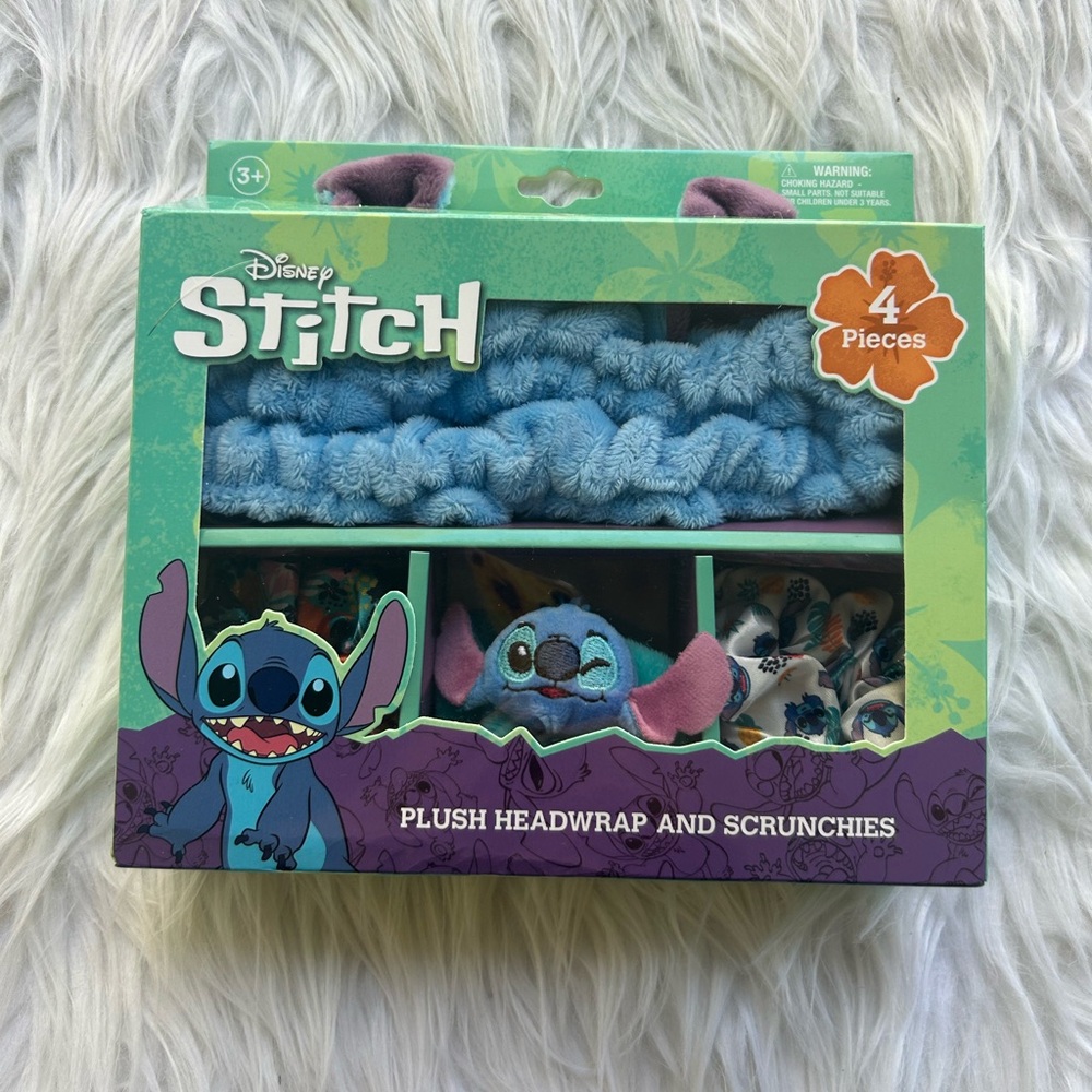 Disney Stitch Plush Hair Set